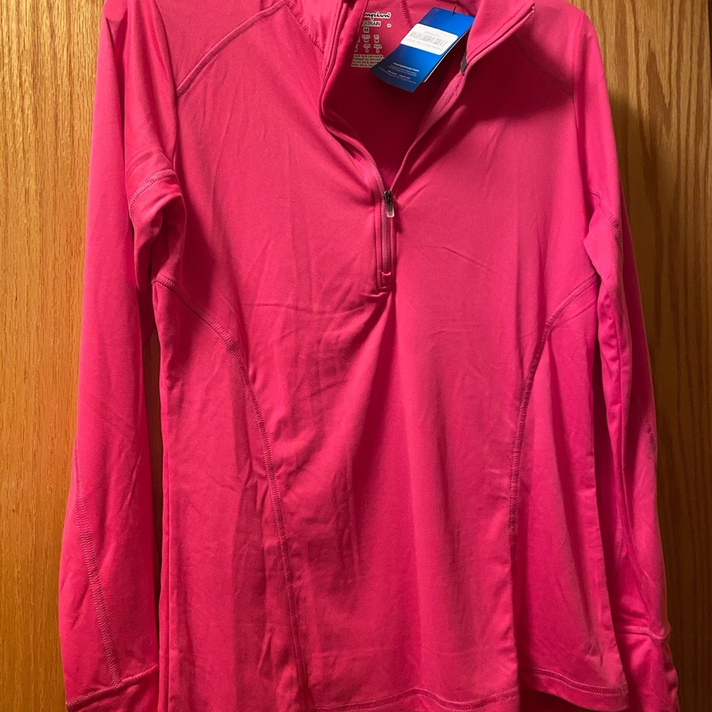 Hot pink athletic pullover